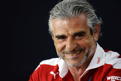 Maurizio Arrivabene, Team Principal Ferrari nella conferenza stampa