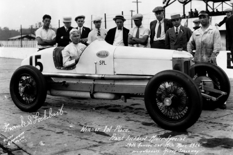 Race winner Frank Lockhart