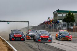 Timmy Hansen, Team Peugeot Total, Sébastien Loeb, Team Peugeot Total, Kevin Eriksson, Olsbergs MSE