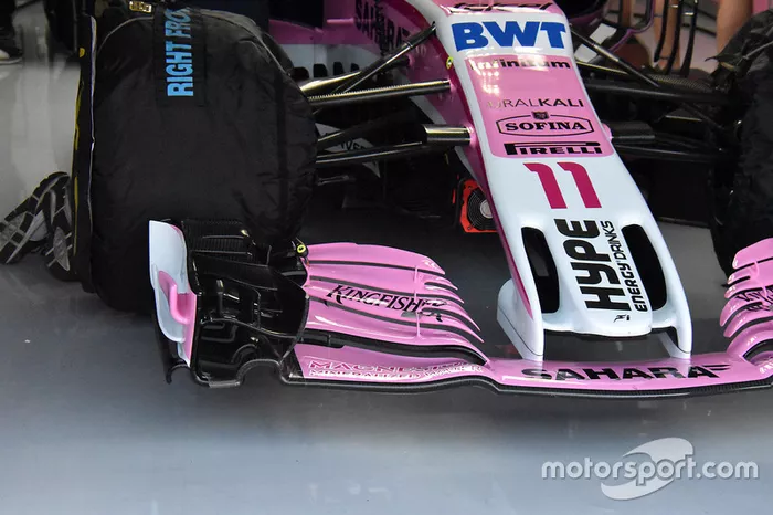 Force India VJM11 front wing detail
