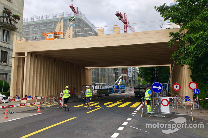 Bauarbeiten an der Strecke in Zürich