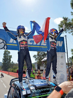 Les vainqueurs Sébastien Ogier, Julien Ingrassia, Volkswagen Polo R WRC, Volkswagen Motorsport