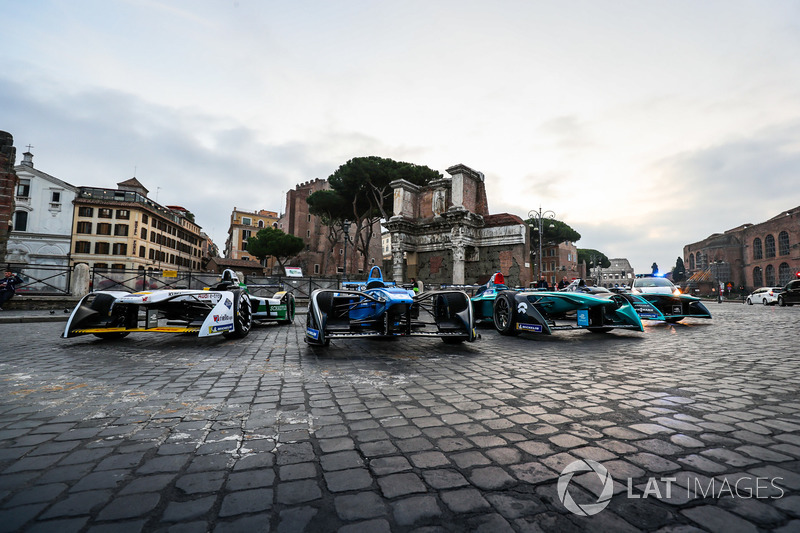 Formula E cars line-up