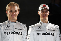 Nico Rosberg, Mercedes GP with Michael Schumacher, Mercedes GP
