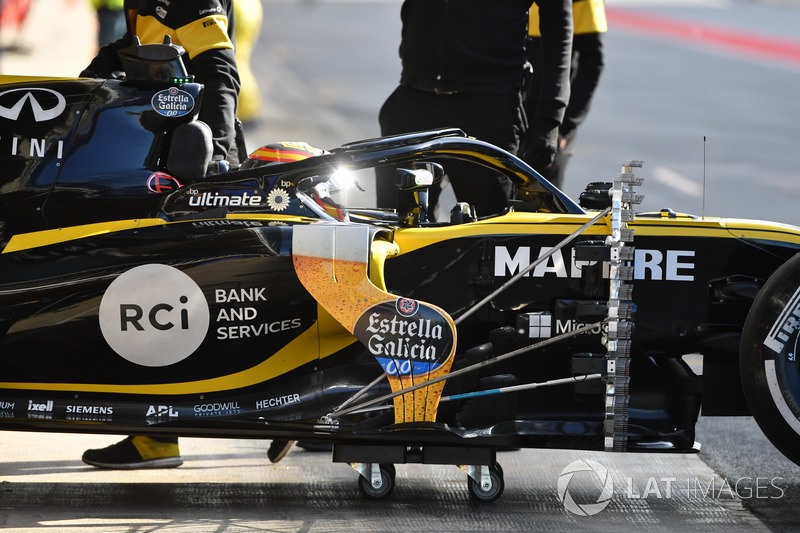 Carlos Sainz Jr., Renault Sport F1 Team R.S. 18 aero sensörü