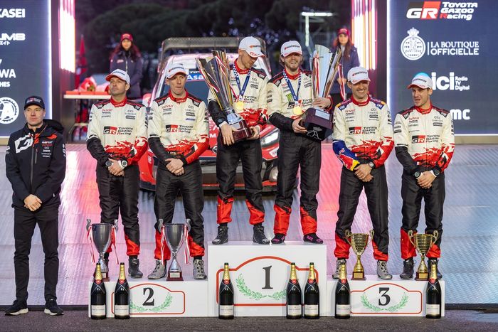 Oliver Solberg, Elliott Edmondson, Toyota Gazoo Racing WRT Toyota GR Yaris Rally1, Sébastien Ogier, Vincent Landais, Toyota Gazoo Racing WRT Toyota GR Yaris Rally1, Elfyn Evans, Scott Martin, Toyota Gazoo Racing WRT Toyota GR Yaris Rally1