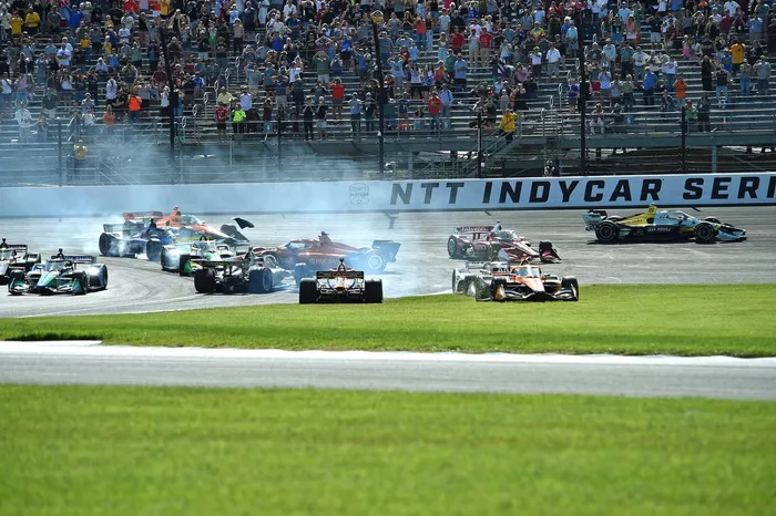 Scott Dixon, Chip Ganassi Racing, Caio Collet, A.J. Foyt Enterprises, Felix Rosenqvist, Meyer Shank w/ Curb-Agajanian, Nolan Siegel, Arrow McLaren