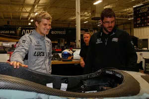 Marcus Ericsson seat-fitting at Schmidt Peterson Motorsports