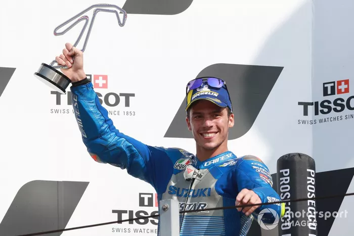 Podio: segundo lugar Joan Mir, Team Suzuki MotoGP