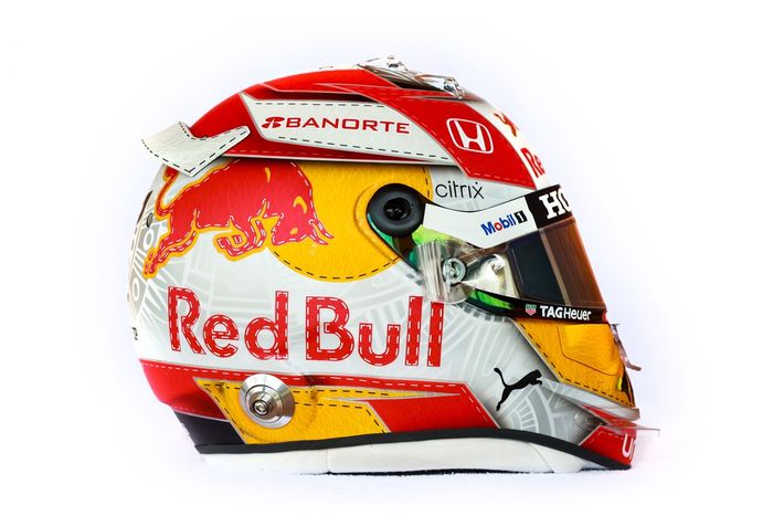 El casco de Sergio Pérez, Red Bull Racing