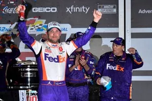 Daytona 500 Race Winner: Denny Hamlin, Joe Gibbs Racing, Toyota Camry