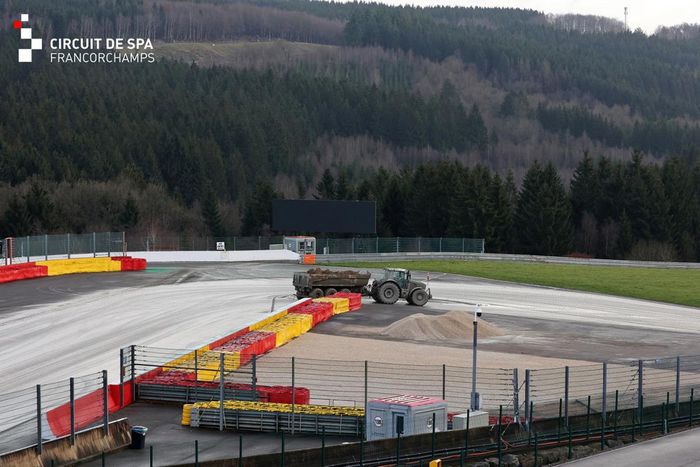 Obras em Spa-Francorchamps