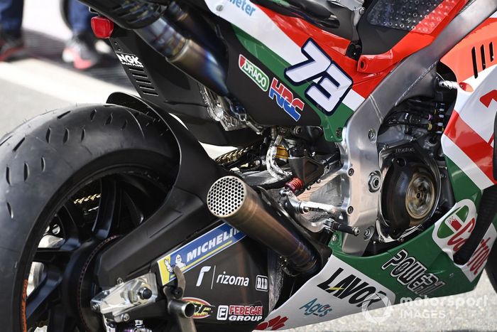 Detalle de la moto Team LCR Honda
