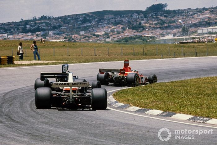 Niki Lauda, Ferrari 312T, Patrick Depailler, Tyrrell 007