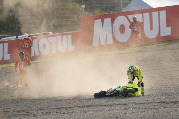 Franco Morbidelli, VR46 Racing Team crash