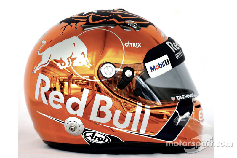 Max Verstappen, Red Bull Racing capacete Spa