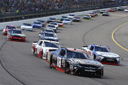 Kyle Benjamin, Joe Gibbs Racing Toyota, Ryan Preece, Joe Gibbs Racing Toyota and Cole Custer, Stewart-Haas Racing Ford