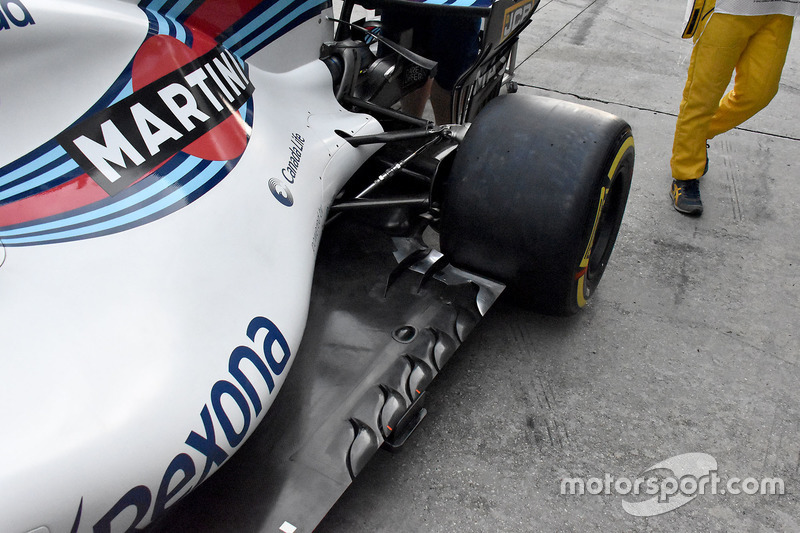 Detalle lateral del Williams FW40