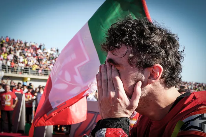 Campeón Francesco Bagnaia, Ducati Team festeja