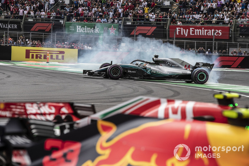 Lewis Hamilton, Mercedes-AMG F1 W09 EQ Power+ fête son titre