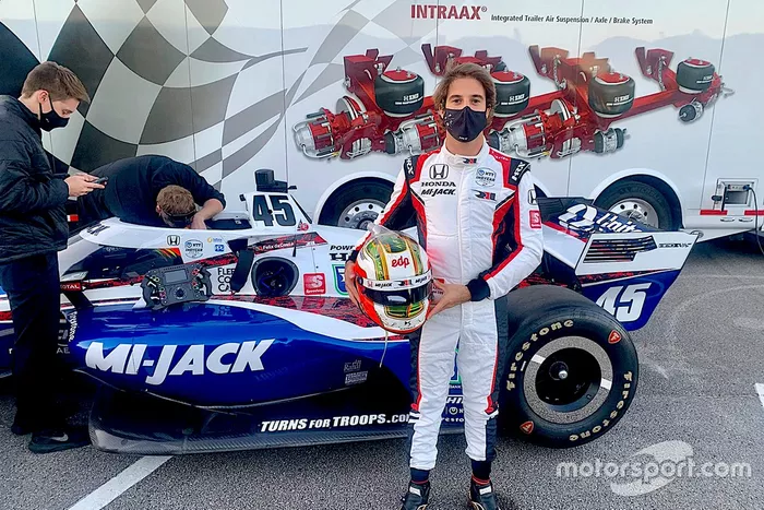 Antonio Felix da Costa, Rahal Letterman Lanigan Racing probando su Honda Indycar