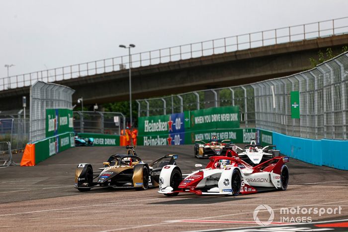 Joel Eriksson, Dragon Penske Autosport, Penske EV-5, Antonio Felix Da Costa, DS Techeetah, DS E-Tense FE21