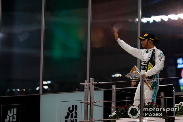 Podio: ganador de la carrera Lewis Hamilton, Mercedes AMG F1