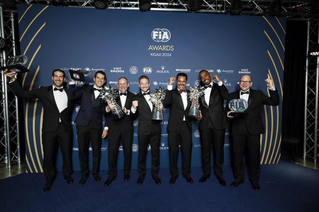 Lucas Moraes, Armand Monleon, Nasser Al-Attiyah, Edouard Boulanger, Ellen Bart, Christian Gakwaya, Presidente del Rwanda Automobile Club, Timo Gottschalk