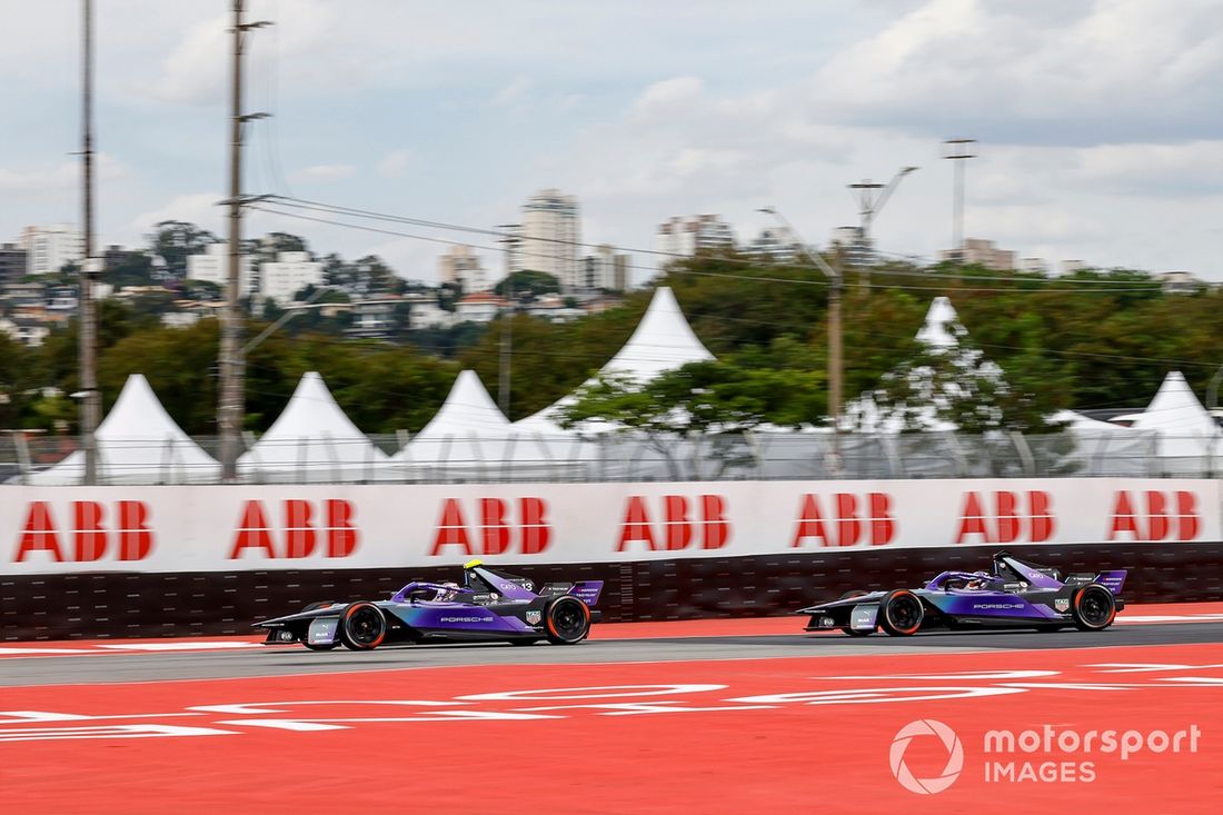 Antonio Felix da Costa TAG Heuer Porsche Formula E Team Porsche 99X Electric Gen3 Pascal Wehrlein TAG Heuer Porsche Formula E Team Porsche 99X Electric Gen3
