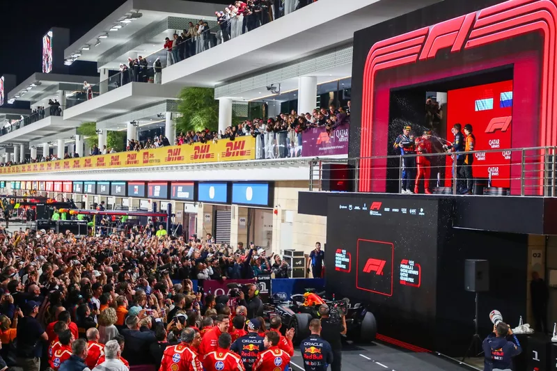 Ambiance de la cérémonie du podium