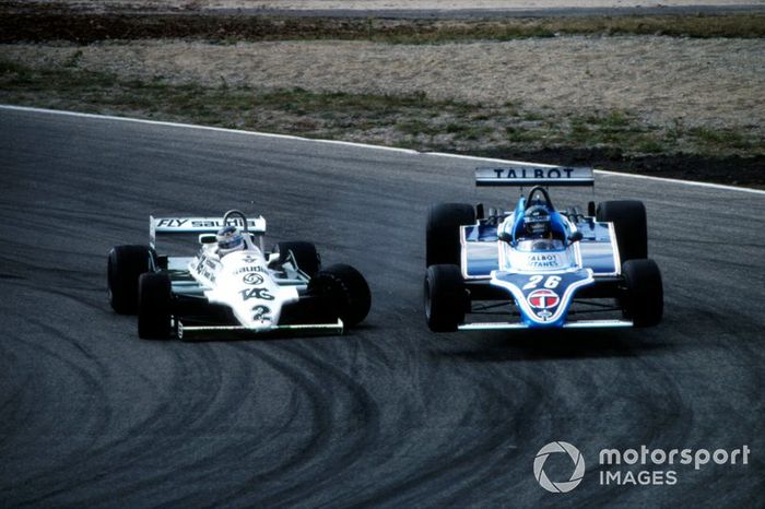 Carlos Reutemann,  Williams FW07C,  Jacques Laffite,  Ligier JS17