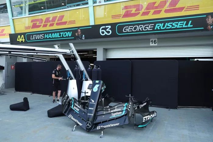 Mercedes W14 detalles técnicos