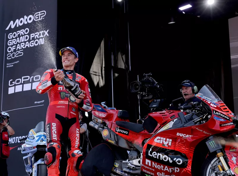 Vainqueur de la course Marc Marquez, Ducati Team