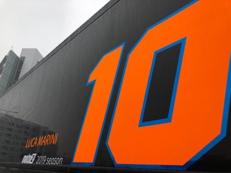 Luca Marini, Sky Racing Team VR46, logo su un camion