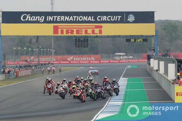 Alvaro Bautista, Aruba.it Racing-Ducati Team leads start