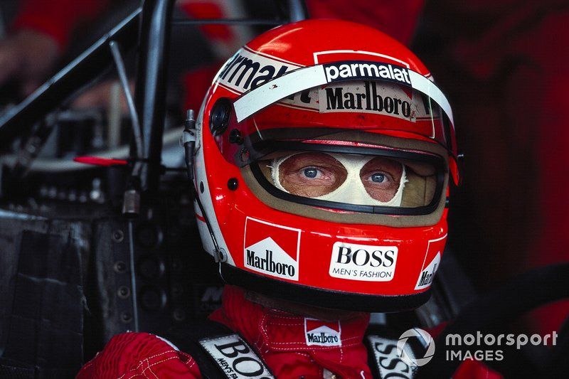 Photo Vintage 8x12" - Niki Lauda Au GP De Belgique 1984 Sur McLaren F1 - Collection Course Auto