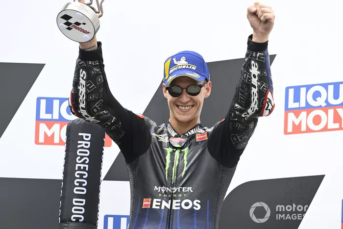 Podio: tercer lugar Fabio Quartararo, Yamaha Factory Racing