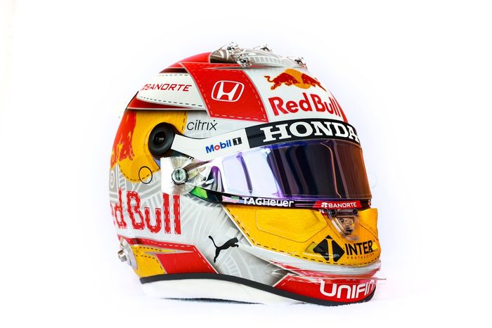 El casco de Sergio Pérez, Red Bull Racing