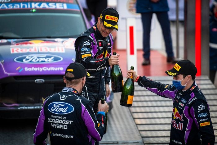 Winners Sebastien Loeb, M-Sport Ford World Rally Team, third place Craig Breen, M-Sport Ford World Rally Team