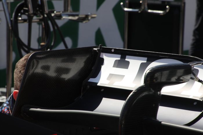 Detalle de la parte trasera del Red Bull Racing RB16B