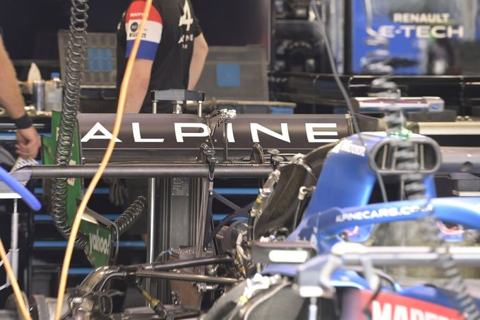 Detalle del alerón trasero del Alpine A521