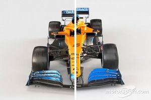 McLaren MCL35M (2021) vs. McLaren MCL35 (2020)