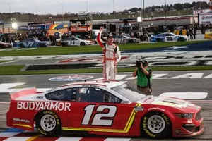 Race winner Ryan Blaney, Team Penske, Ford Mustang BodyArmor
