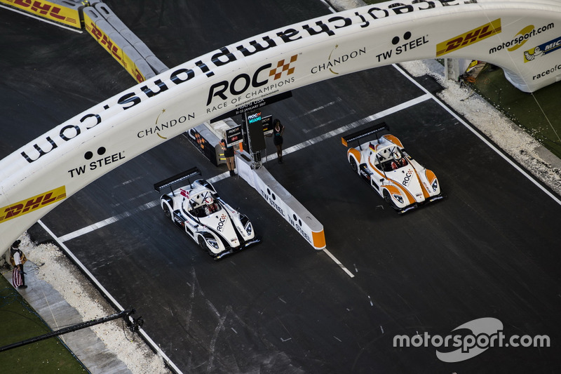 Tim Nordik, Tom Kristensen, kontra tim Jerman, Sebastian Vettel, dengan mobil Radical SR3 RSX