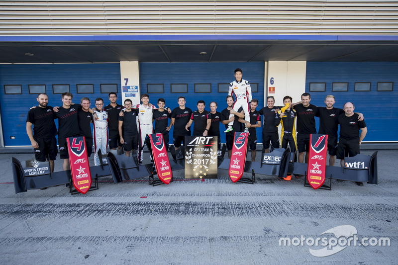 ART GP3 Team Champions, Anthoine Hubert, ART Grand Prix, George Russell, ART Grand Prix, Nirei Fukuz