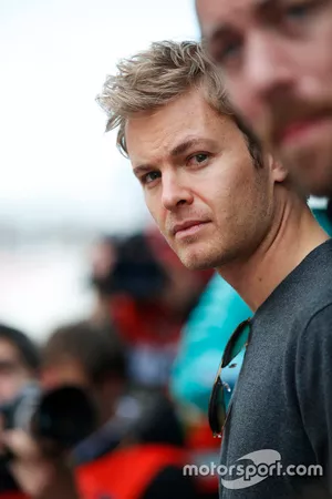 Nico Rosberg visits the paddock
