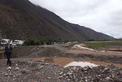 Un deslizamiento de tierra en la etapa