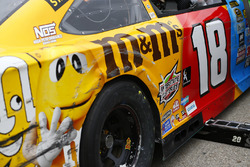 Crashed car of Kyle Busch, Joe Gibbs Racing Toyota