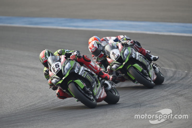 Tom Sykes, Kawasaki Racing Team y Jonathan Rea, Kawasaki Racing Team