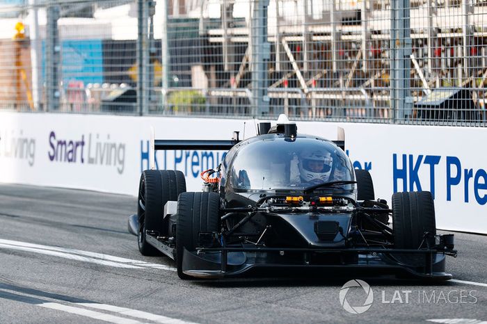 Roborace car test run